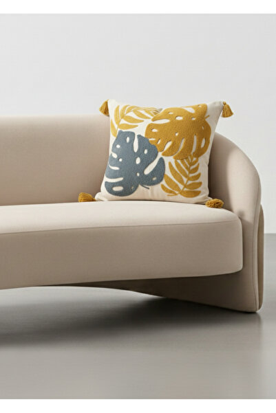 Destiva Home Colorful Tropical Punch Embroidered Decorative Tufted Throw Pill...