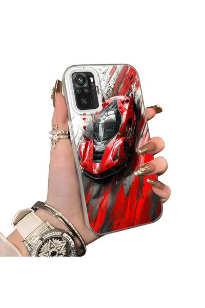 ucuc Xiaomi Redmi Note 10 Compatible Silicone Edge Hard Back Anti-Fall Case R...