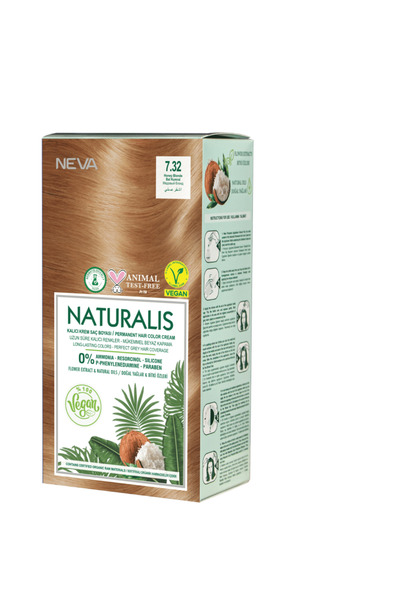 Neva صبغة شعر نيفا بدون امونيا 7.32 اشقر عسلي
