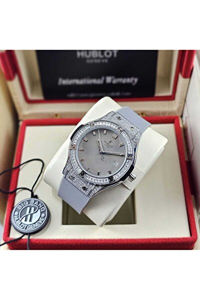 Hublot Hublot Big Bang Steel Diamond Watch - Zircon Bezel, Dashed Dial