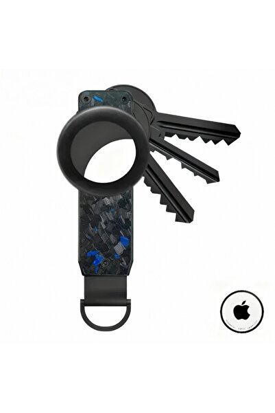 carbonicase AirTag Uyumlu Premium Karbon Fiber Anahtar Düzenleyici