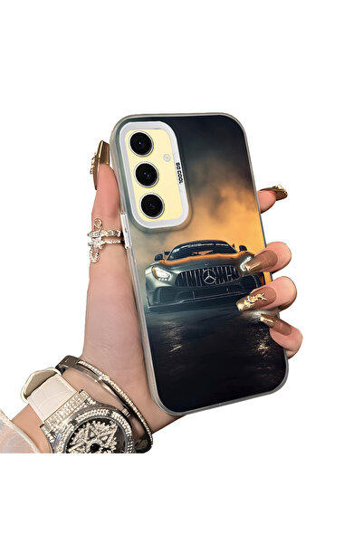 ucuc حافظة سامسونج جالاكسي S24 Fe متوافقة مع الحافة السيليكونية الصلبة والمضا...