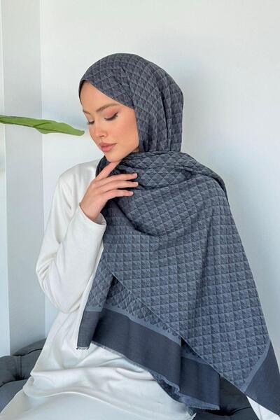 Hazamoda شال إيفا من القطن العضوي المدخن