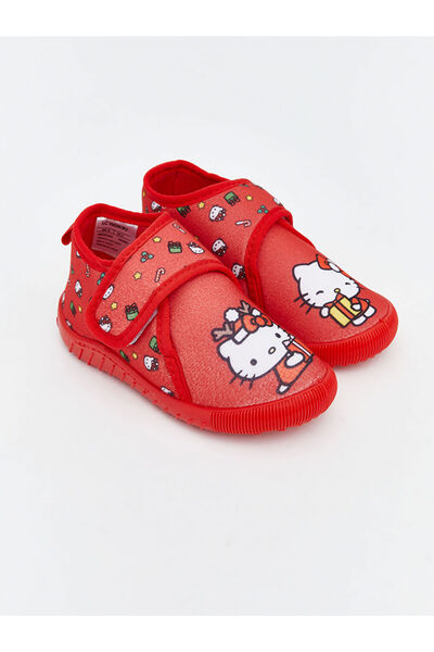 LC Waikiki Hera Fashion'dan Kırmızı Hello Kitty Baskılı Kız Bebek Panduf