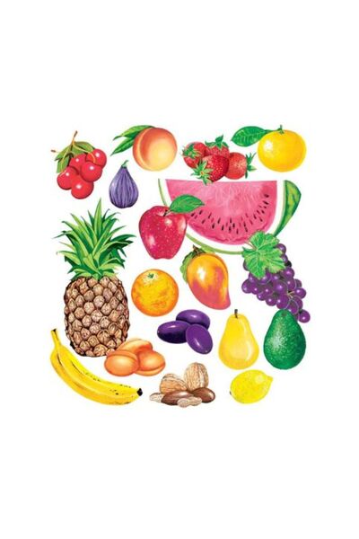 OEMN Set piese fructe pentru flanelograf