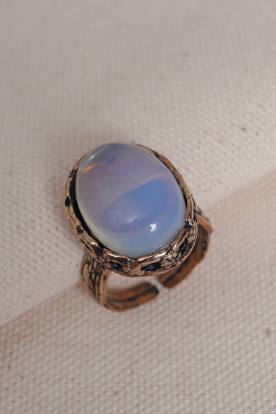 Süspüs Accessories خاتم أصلي بحجر القمر كبير الحجم