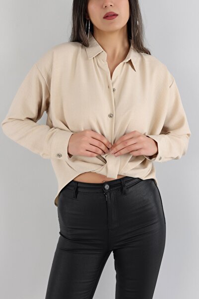 Lady Pixie Tie-Up Shirt Blouse