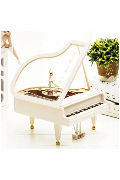 GenelTedarik Dans Eden Balerinli Piyano Müzik Kutusu BÜYÜK BOY, 16cm x 15cm x...