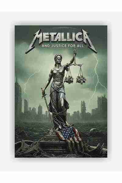 fırsatlar diyarı Metallica - And Justice for All Heavy Metal Müzik Kağıt Post...