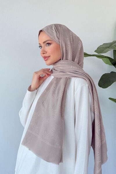 Hazamoda شال غاغا من القطن العضوي باللون البيج