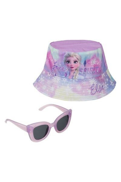 Bibilel Set pălărie și ochelari de soare pentru fete, model Frozen