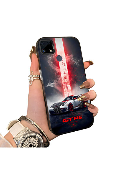 ucuc حافظة مضادة للسقوط من السيليكون المتوافقة مع هاتف Realme C25S، بتصميم سي...