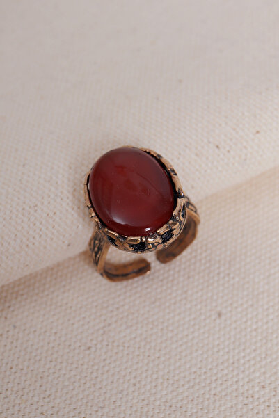 Süspüs Accessories خاتم أصلي من حجر العقيق كبير الحجم