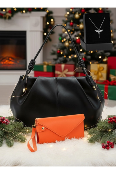 Givenza 🎁   مجموعة هدايا مكونة من 3 قطع: حقيبة كتف نسائية + محفظة + قلادة | ...