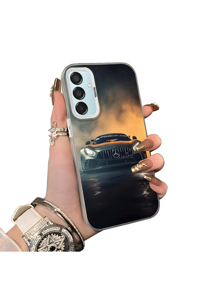 ucuc حافظة سامسونج جالاكسي M15 متوافقة مع الحافة السيليكونية الصلبة والمضادة ...