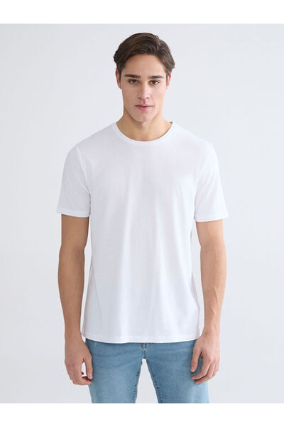 LC Waikiki Rmz Gi̇yi̇m Farkiyla Zero Roba Collar Modal Men's T-Shirt