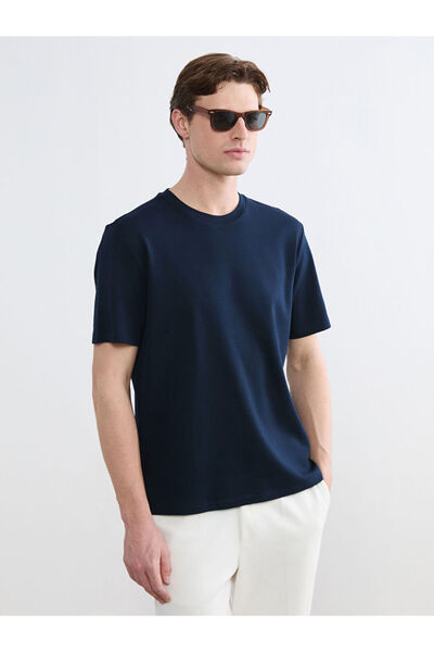 LC Waikiki Rmz Gi̇yi̇m Farkiyla Zero Roba Collar Men's T-Shirt