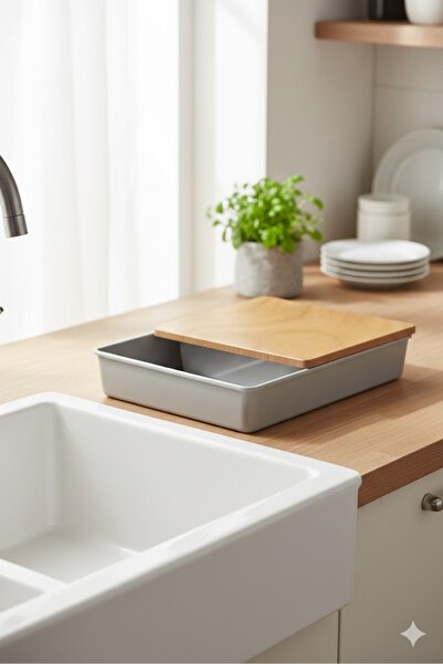 Stillo لوح تقطيع خشبي مع حجرة