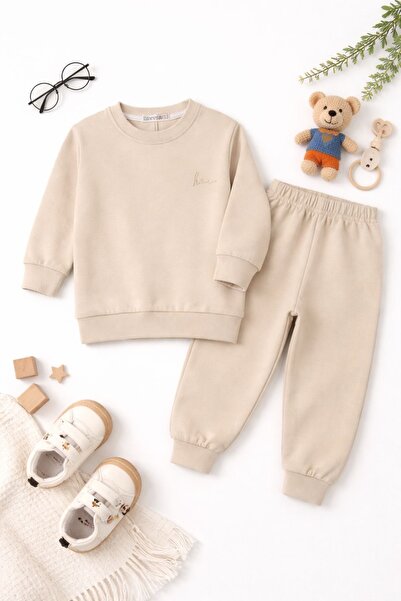 tunays shopping Set pentru copii din țesătură din bumbac organic 100% cu 2 fire