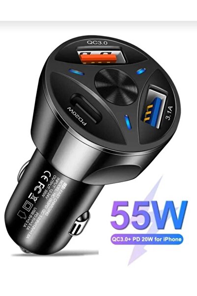 GameFruy Araç Çakmaklık Hızlı Şarj Aleti 20w Pd Type-c Ve Usb Çıkışlı Iphone ...