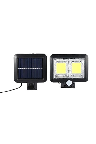 SOL Solar Lamp with Motion Sensor, 108 COB LED, 2400lm, Black