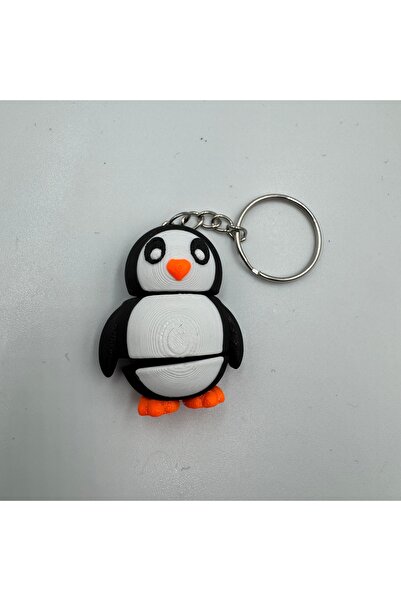 Akülüye'dek ne varsa 3D Keychain Movable Penguin Figure