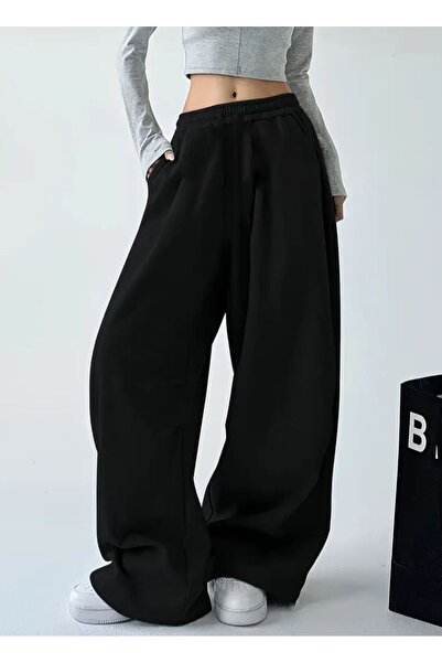 Le Vion Women's Baggy Loose Fit Pants Alti Stretchy Comfortable Fabric Sweatp...