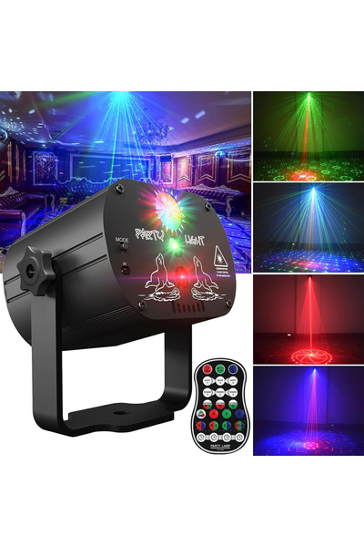 ozbience Mini Disko Sahne Lazer Işığı, Sese Duyarlı, Renkli Işık Şovu