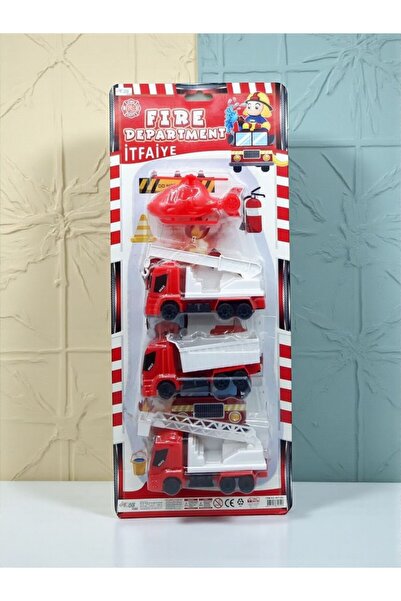 oyun 4 PARÇA İTFAİYE ARAÇLARI SETİ