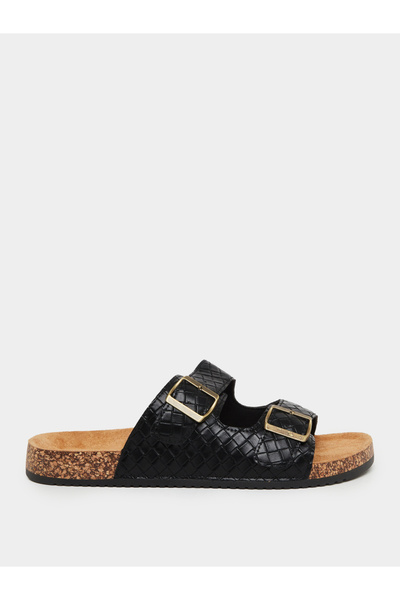 Styli Men Dual-Strap Buckle Detail Sandals