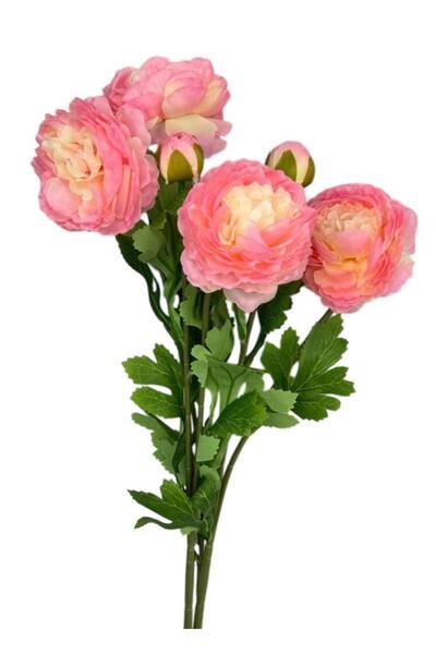 Nettenevime Yapay Çiçek Şakayık Çiçeği Pembe Açık Renk 2 Çiçek 1 Tomurcuk 50Cm