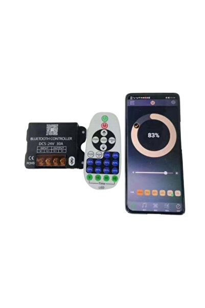 POWERR LED AYDINLATMA 30A Tek Renk 23 Tuş Kumandalı ve Bluetoohlu RF Dimmer 5...