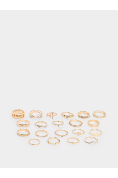 Styli Golden Multipack Ring Set
