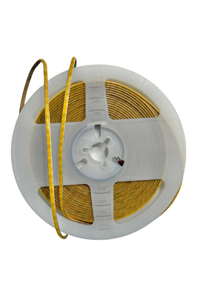 POWERR LED AYDINLATMA 12 Volt 3 mm 400 Ledli Esnek Cob Şerit 3000 K Günışığı ...