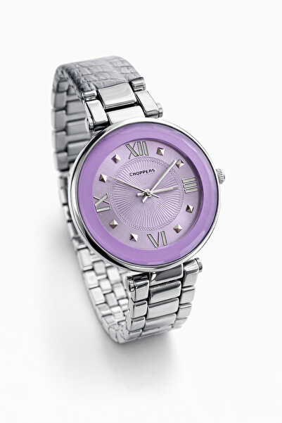 Lanuna Lilac Dial Metal Wrist Watch