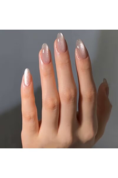 MİNA BEAUTY Kedi Gözü 12'li Takma Tırnak - Cat Eyes Yansımalı, Şık Ve Dayanık...