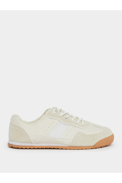 Styli Men Retro Suede Look Paneled Sneakers