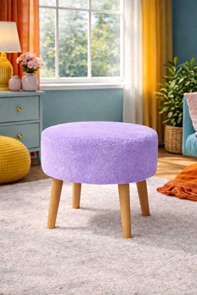 İMOKA DİZAYN NUO Wellsoft Lila Çok Amaçlı Dekoratif Puf
