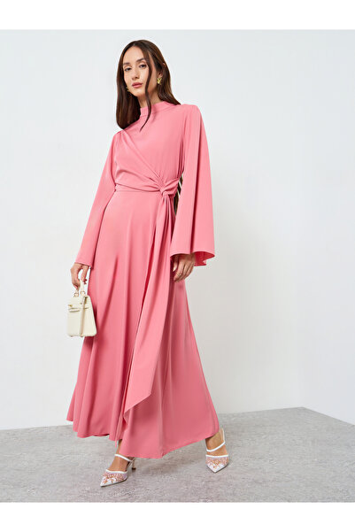 Take Two By Styli Women Maxi Dress with Long Sleeves