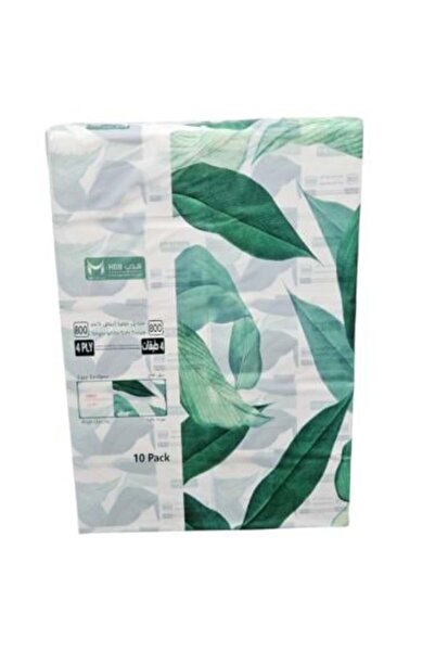 HDB مناديل ورقية بيضاء ناعمة مفردة، عبوات من 10 مناديل | 800 منديل