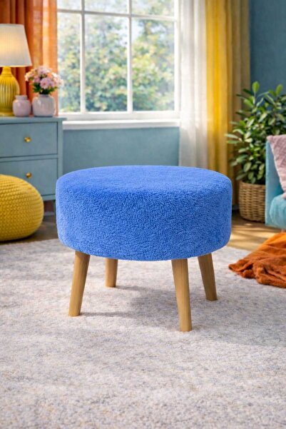 İMOKA DİZAYN NUO Wellsoft Mavi Çok Amaçlı Dekoratif Puf