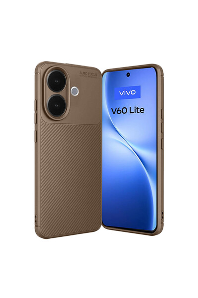 AKSEFİZZ حافظة Vivo V60 Lite ذات ملمس فريد وغطاء ماتي فاخر يوفر قبضة عالية