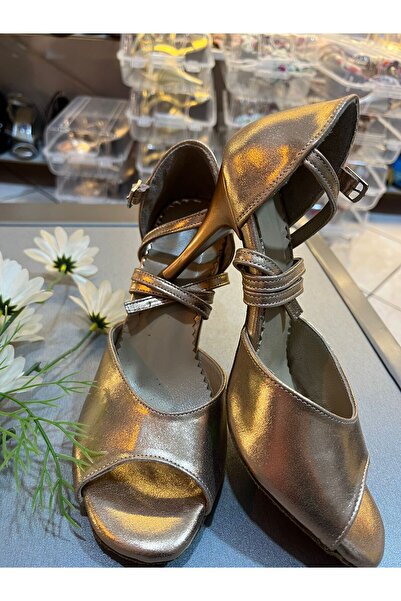 bitangosu Champagne Sparkle 8.5 cm 13 Pont Closed Toe - Open Toe - Tango, Dance, and Ballroom Shoes