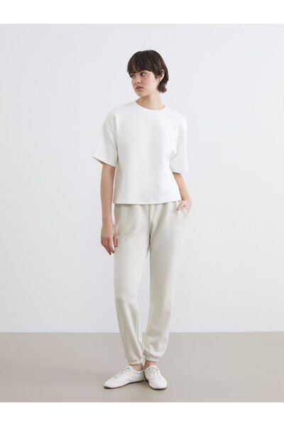 LC Waikiki من ESVAB، قطع لامعة للموسم الجديد، سروال بيجامة للركض للسيدات بخصر...