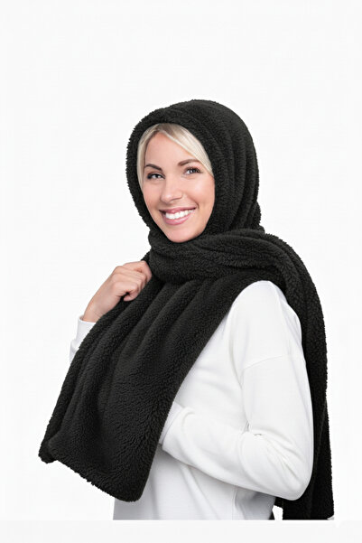 İpek Tekstil Kış Ayları İçin Soğuktan Korunma Amaçlı Atkı Ve Kulak Korumalı Şapka