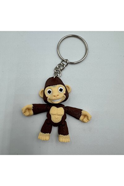 Akülüye'dek ne varsa سلسلة مفاتيح ثلاثية الأبعاد على شكل قرد متحرك