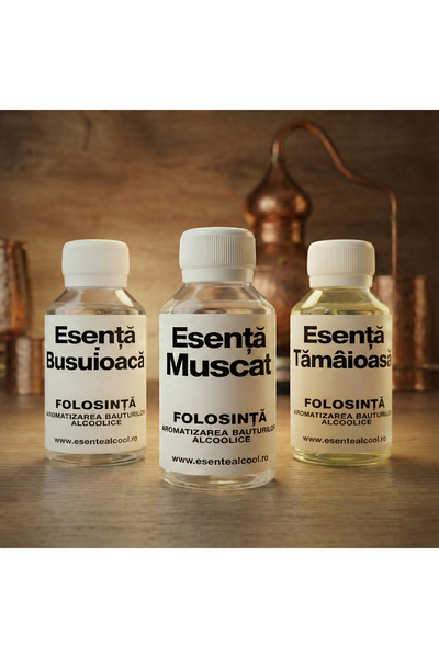 Spicehub Set of 3 essences for wine flavoring – Muscat, Tamaioasa and Basil, 300 ml