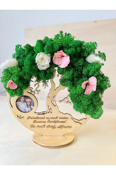 Bee Funky Arborele Vieții cu Licheni Stabilizați și Fotografie