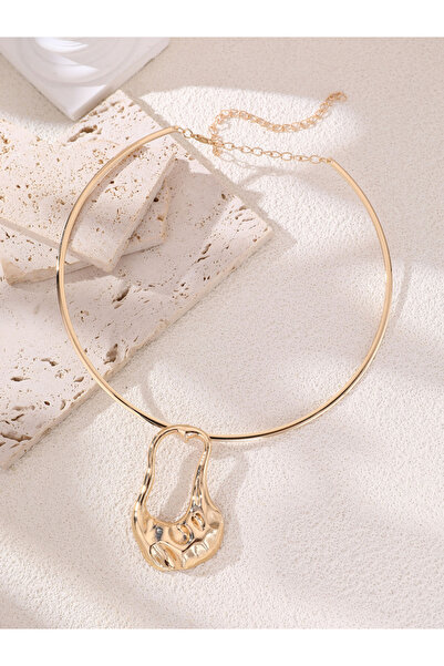 Take Two By Styli Gold Tone Statement Choker Necklace