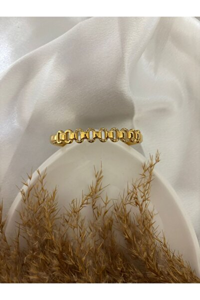 stainless steell Stone Detailed Steel Cuff Bracelet